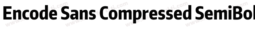 Encode Sans Compressed SemiBold字体转换